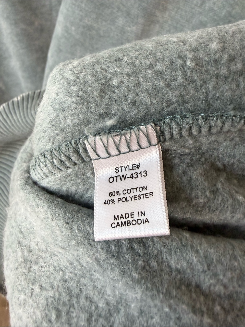 NWT (Bag) Zenana Outfitters Acid Washed Ash Jade Crewneck Sweater | S/M & L/XL - Picture 3 of 12